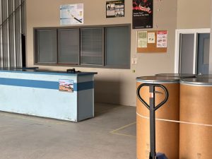 Our loading dock set with window and counter area.