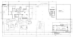 A floor plan of the sets in Mukwa Film Studios